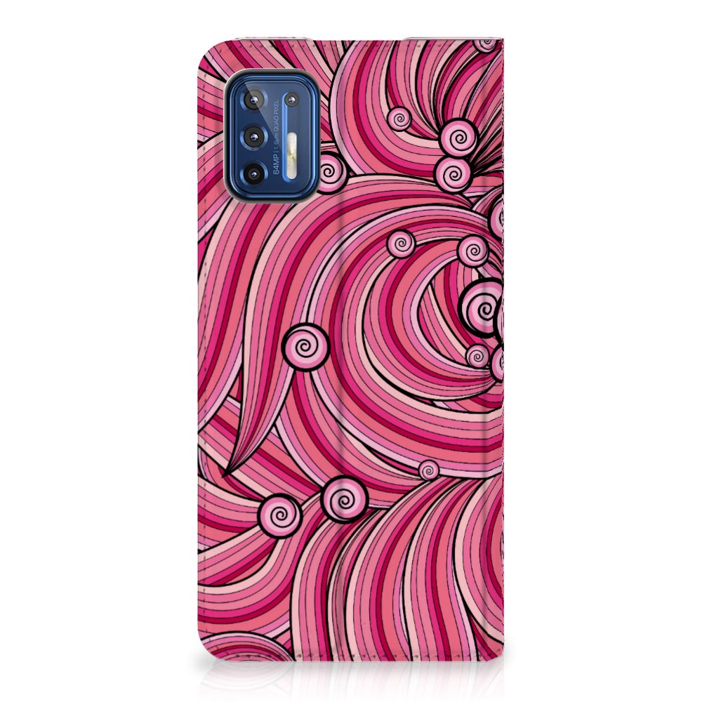 Motorola Moto G9 Plus Bookcase Swirl Pink - B2C Telecom