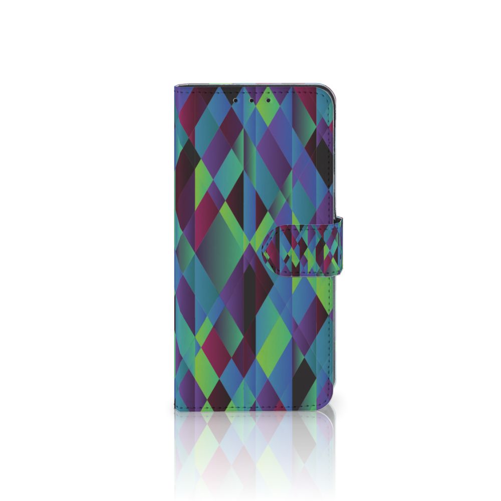 Alcatel 1S 2020 Book Case Abstract Green Blue