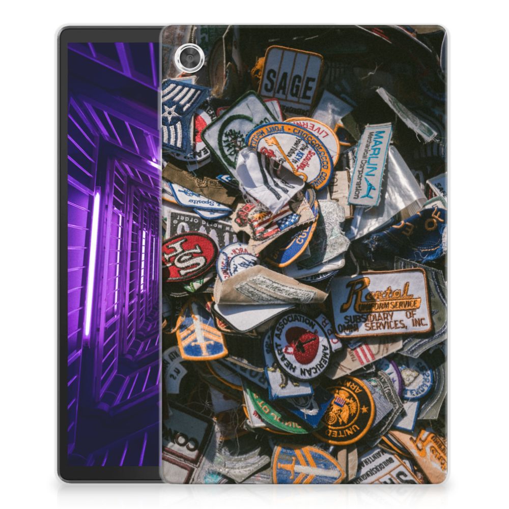 Lenovo Tab M10 Plus Tablet Backcover met foto Badges - B2C Telecom
