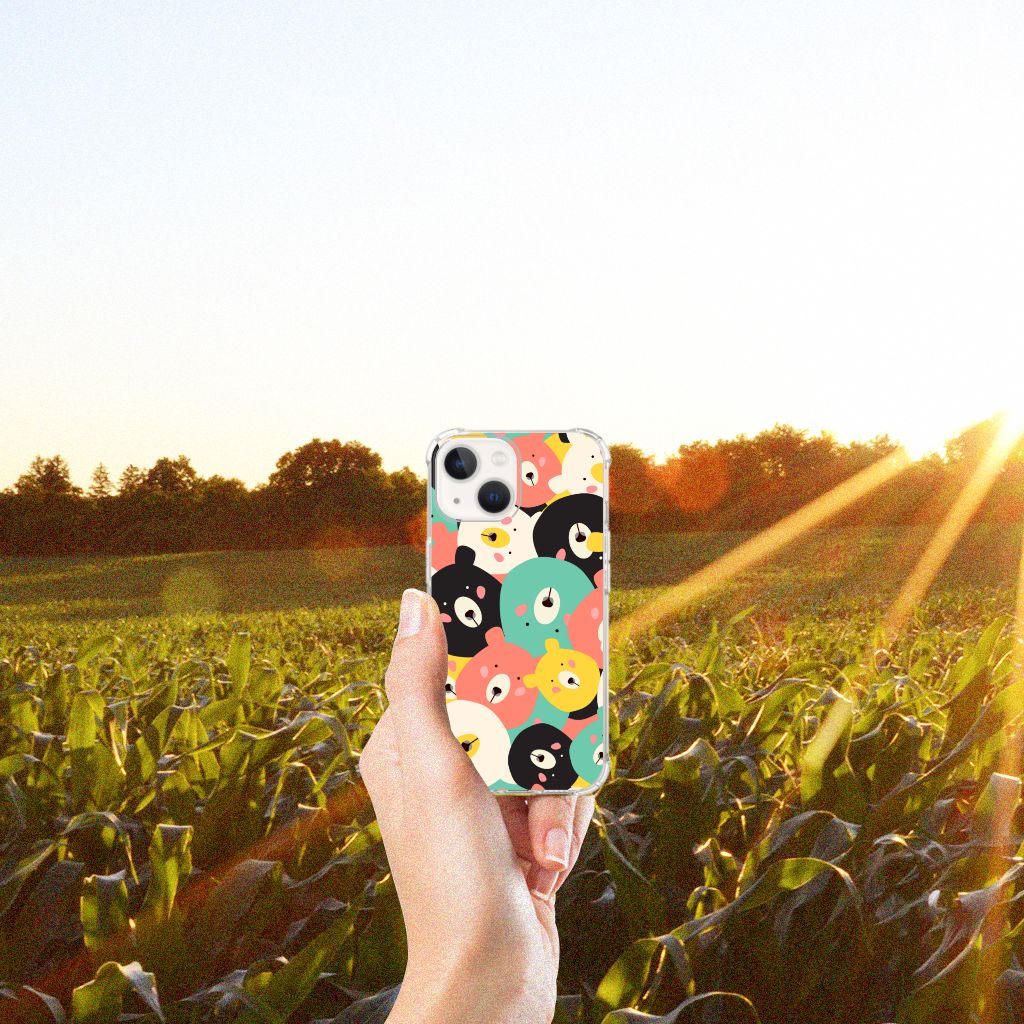 iPhone 13 mini Stevig Bumper Hoesje Bears - B2C Telecom