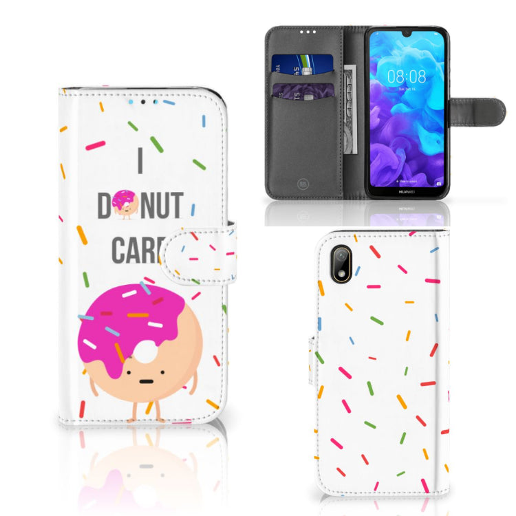 Huawei Y5 (2019) Book Cover Donut Roze