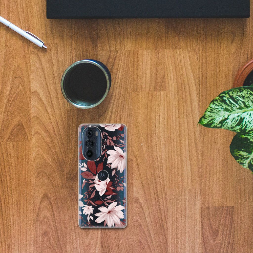 Hoesje maken Motorola Edge 30 Pro Watercolor Flowers B2C Telecom