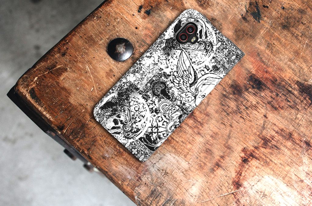 Mobiel BookCase Samsung Galaxy Xcover 6 Pro Skulls Angel - B2C Telecom