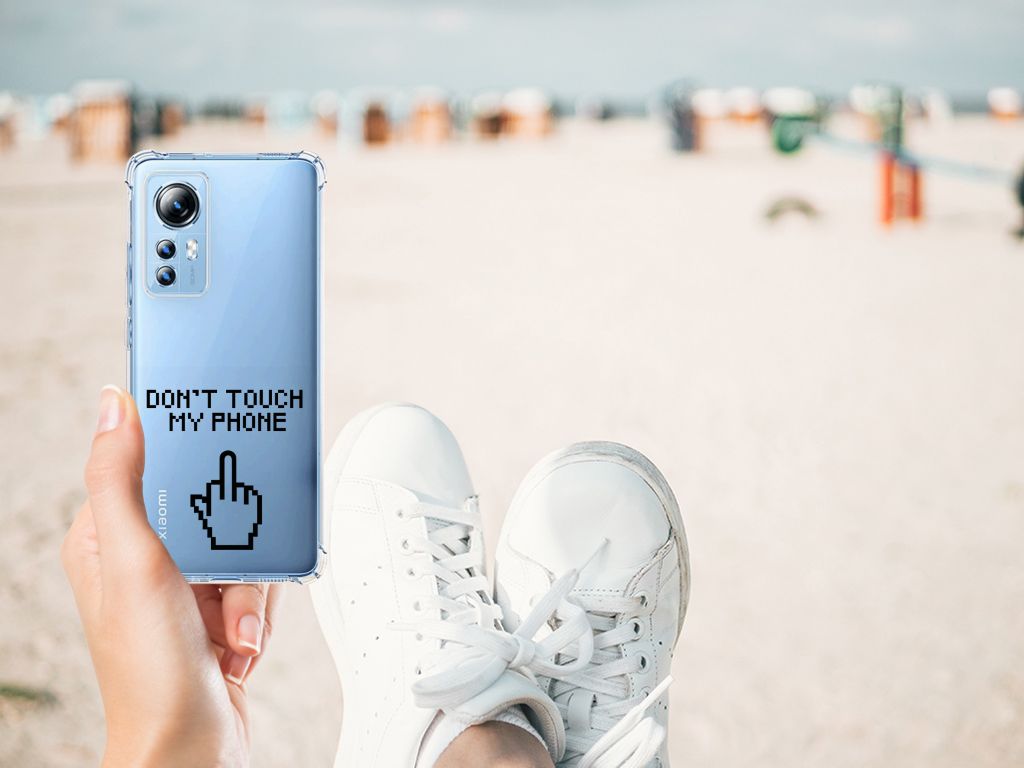 Xiaomi 12 Lite Anti Shock Case Finger Don't Touch My Phone B2C Telecom