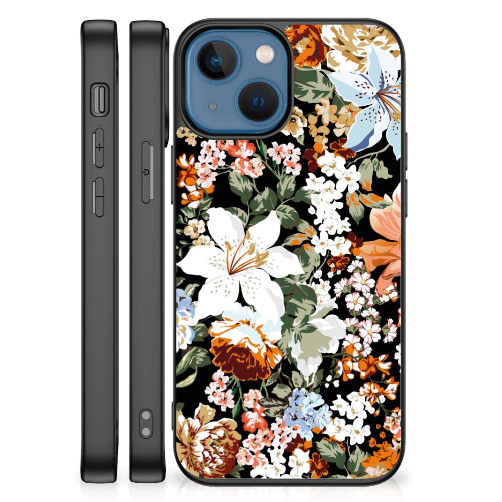 Bloemen Hoesje voor Apple iPhone 13 mini Dark Flowers B2C Telecom