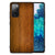 Samsung Galaxy S20 FE Houten Print Telefoonhoesje Donker Hout