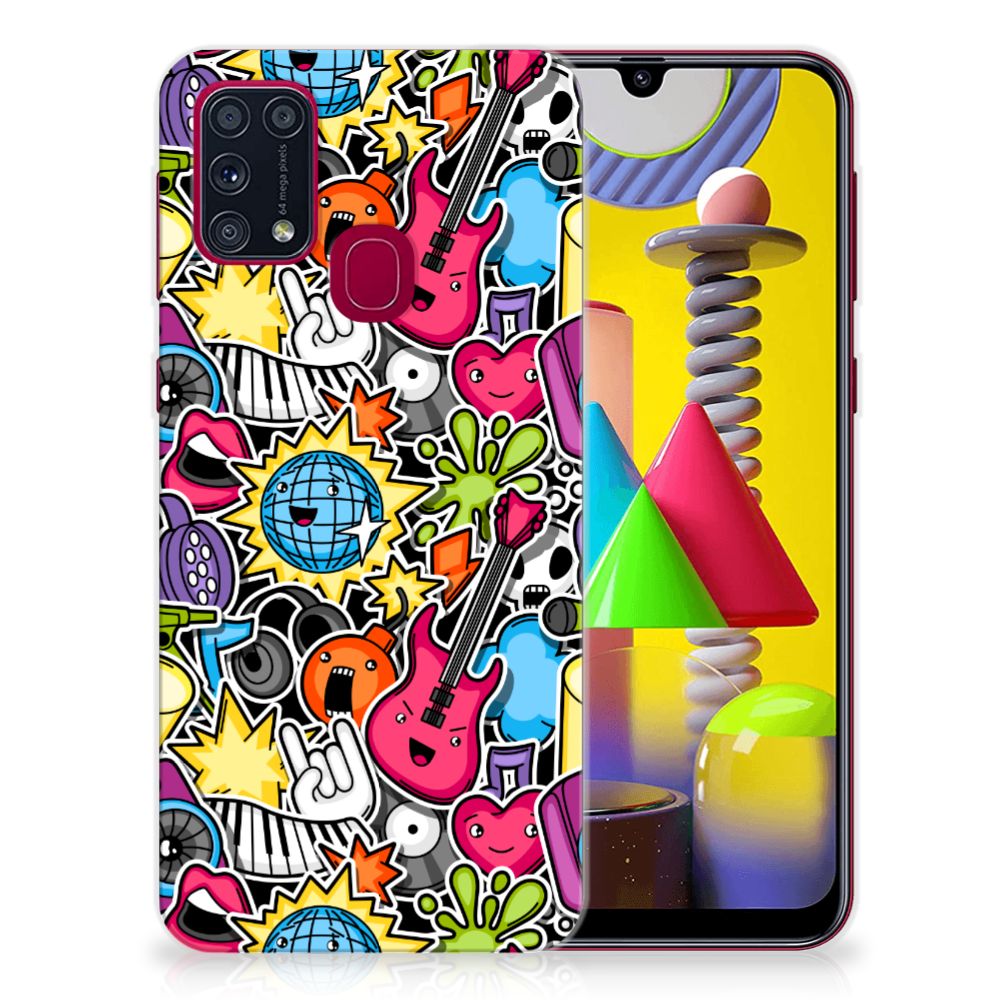 Samsung Galaxy M31 Silicone Back Cover Punk Rock B2C Telecom