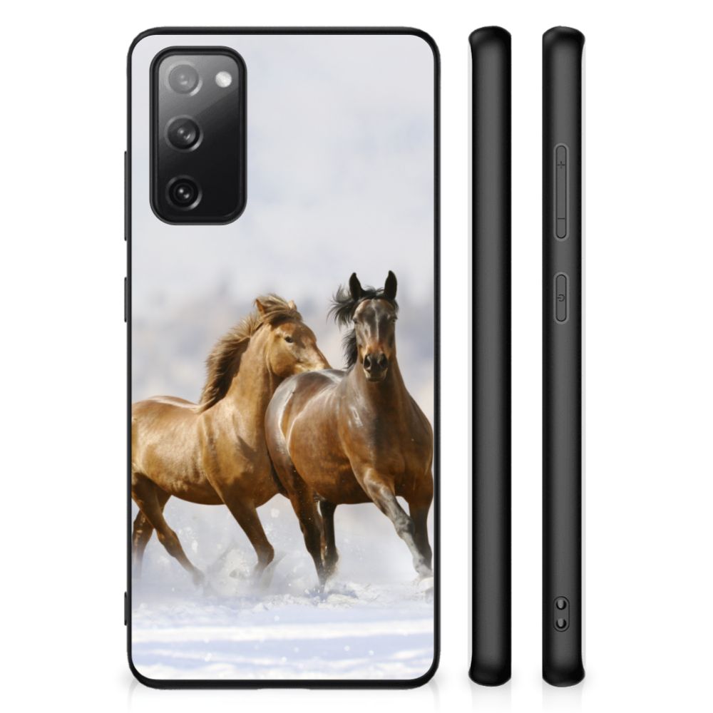 Samsung Galaxy S20 FE Dierenprint Telefoonhoesje Paarden B2C Telecom