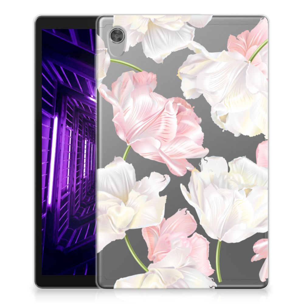 Lenovo Tab M10 HD (2de generatie) Siliconen Hoesje Lovely Flowers - B2C Telecom