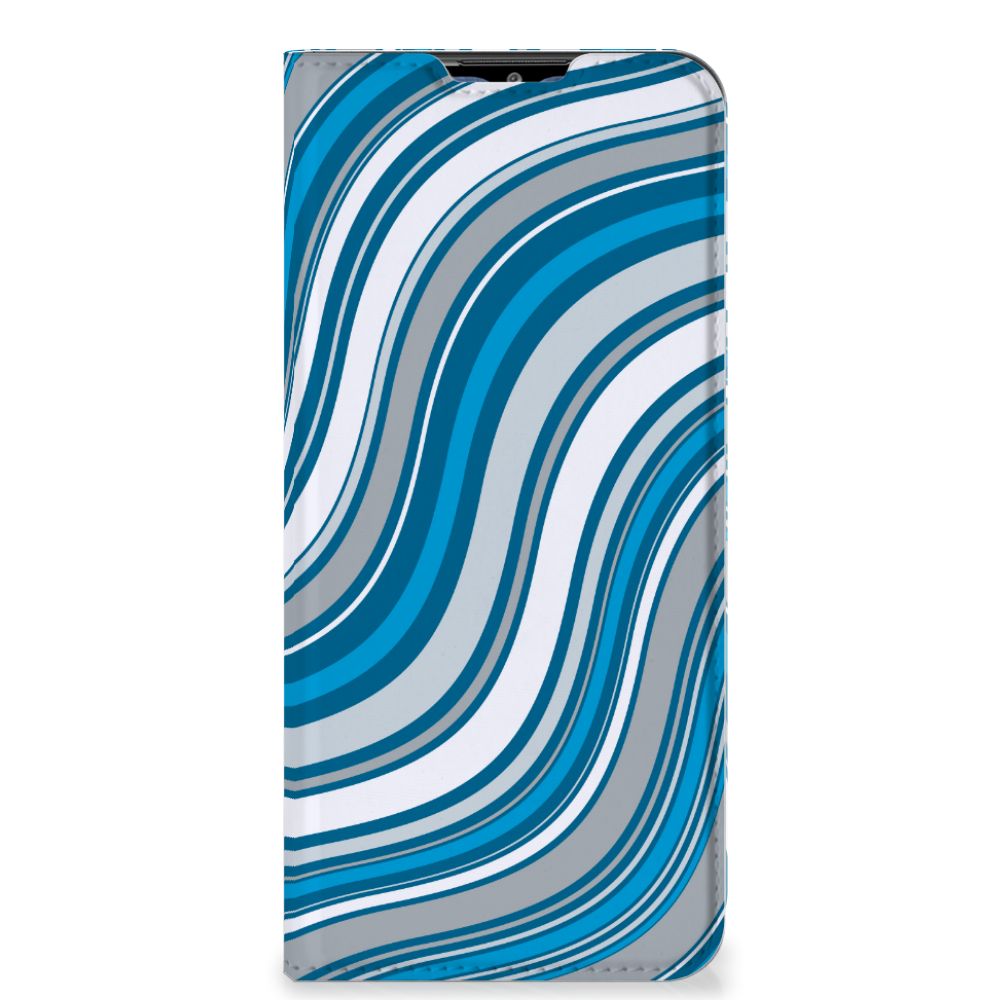 Samsung Galaxy M02s | A02s Hoesje met Magneet Waves Blue - B2C Telecom