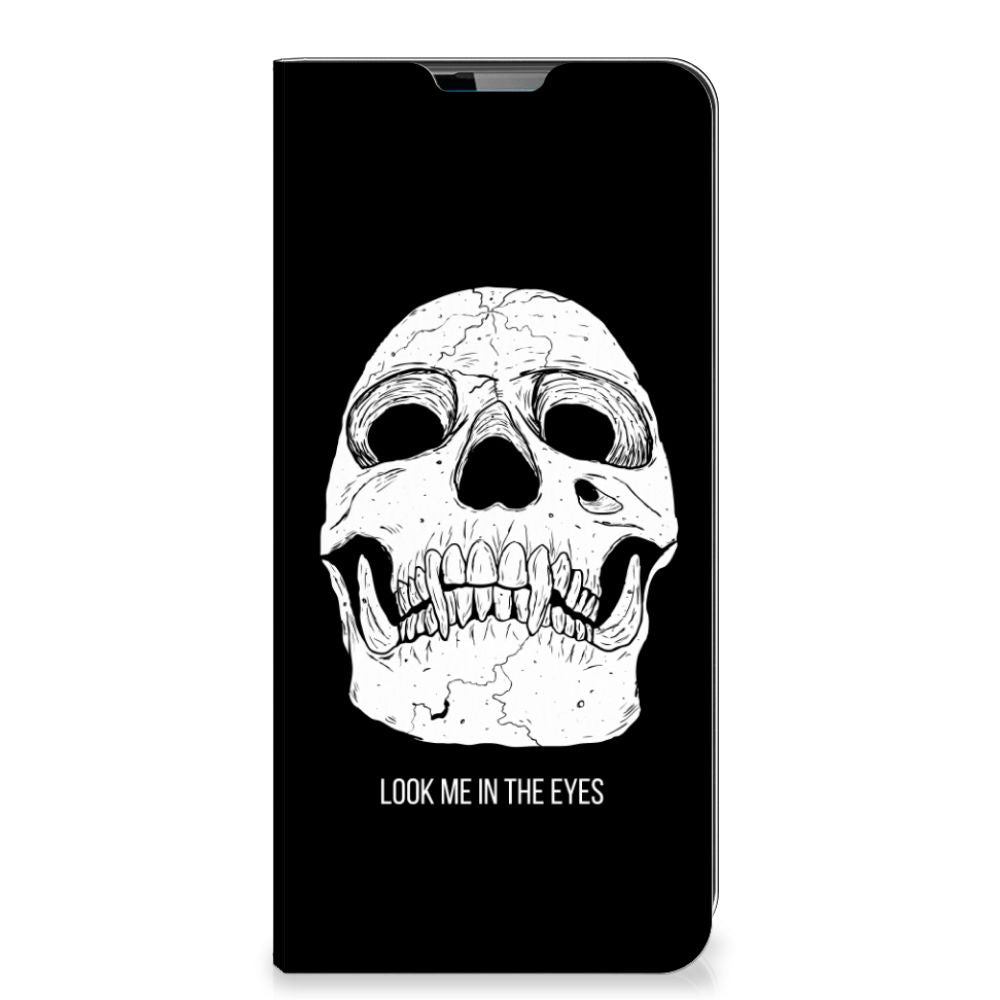 Mobiel BookCase Motorola Moto G9 Plus Skull Eyes - B2C Telecom