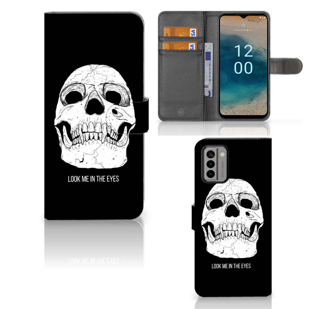 Telefoonhoesje met Naam Nokia G22 Skull Eyes