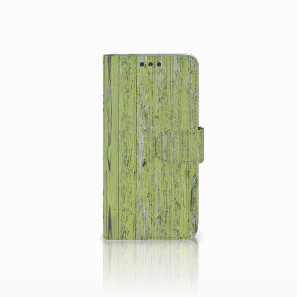 Microsoft Lumia 650 Book Style Case Green Wood
