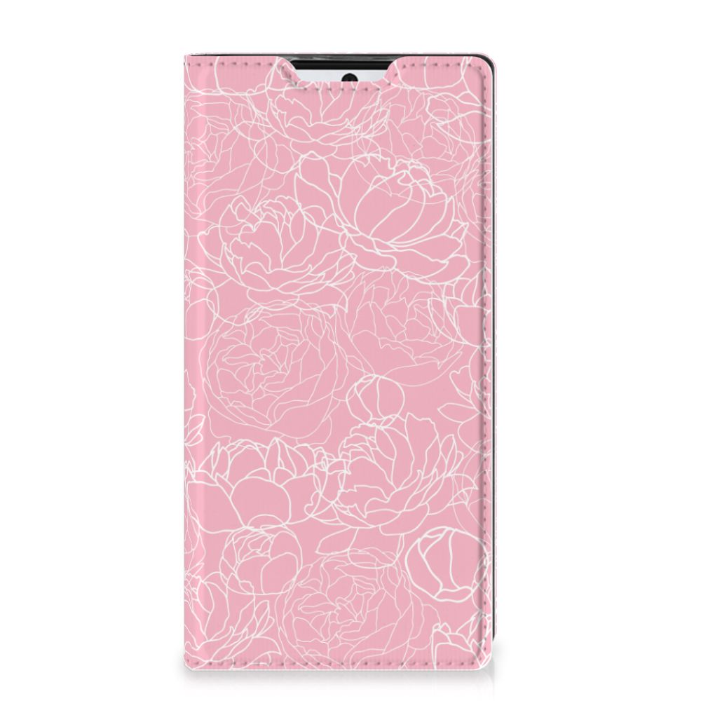 Samsung Galaxy Note 10 Smart Cover White Flowers