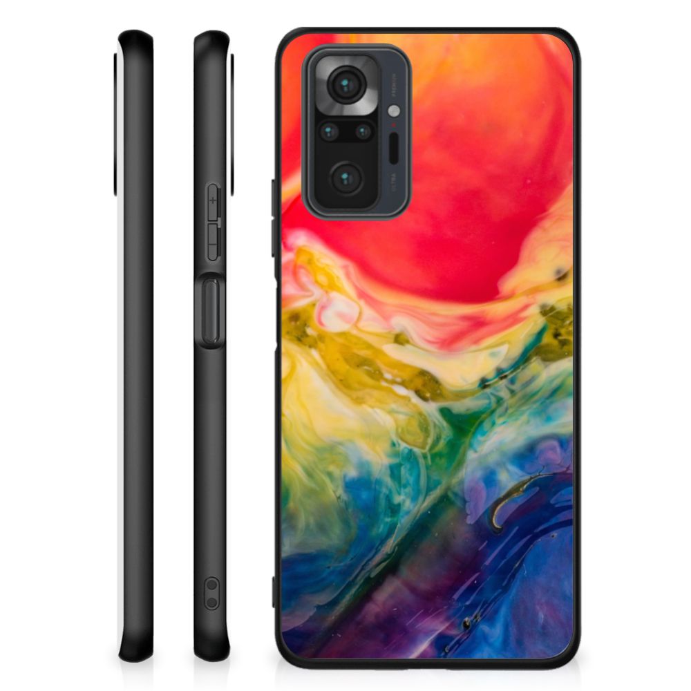 Kleurrijke Telefoonhoesje Xiaomi Redmi Note 10 Pro Watercolor Dark B2C Telecom