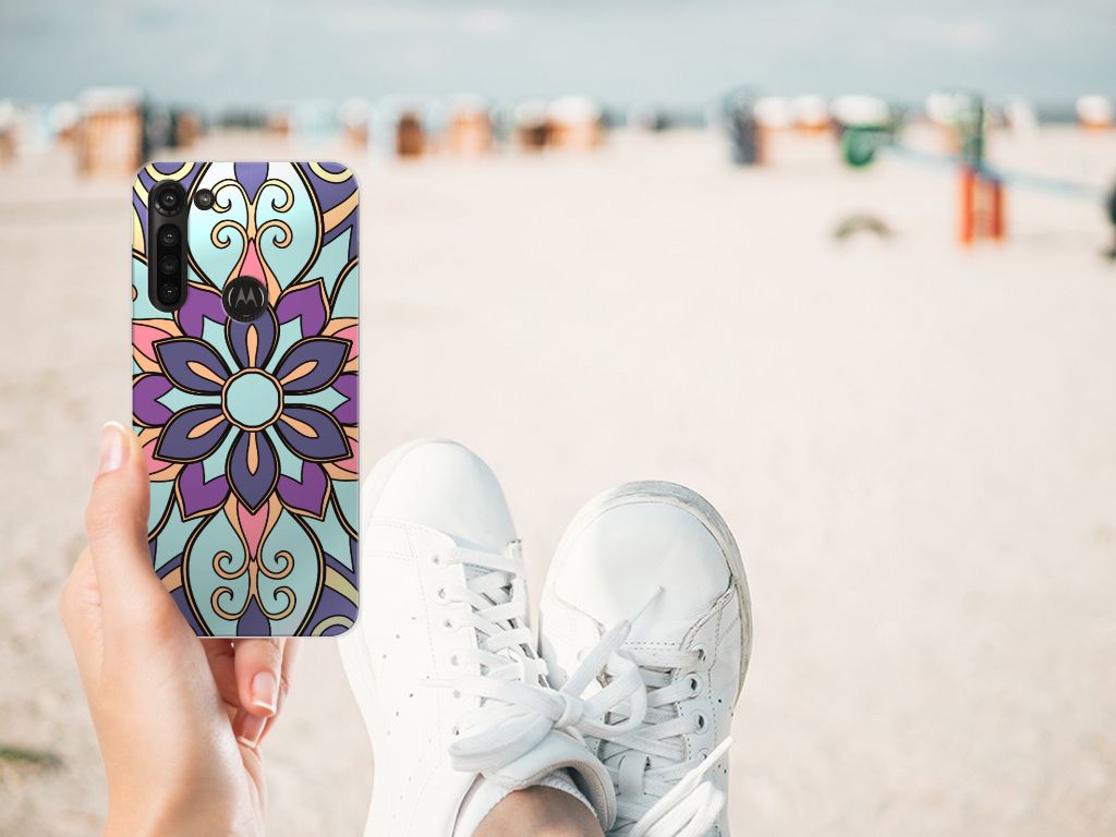Motorola Moto G8 Power TPU Case Purple Flower B2C Telecom