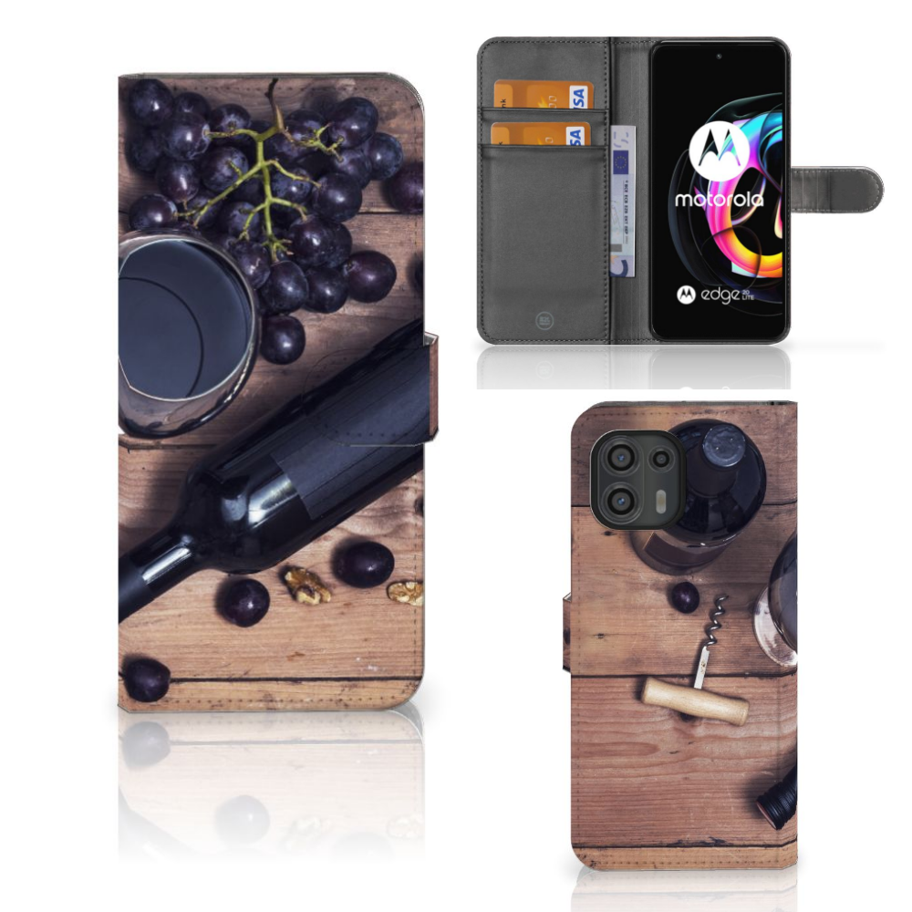 Motorola Edge 20 Lite Book Cover Wijn