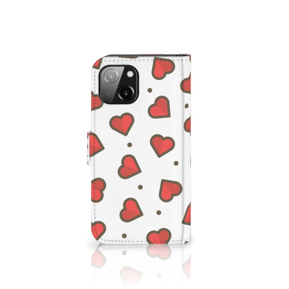 Apple iPhone 13 Telefoon Hoesje Hearts