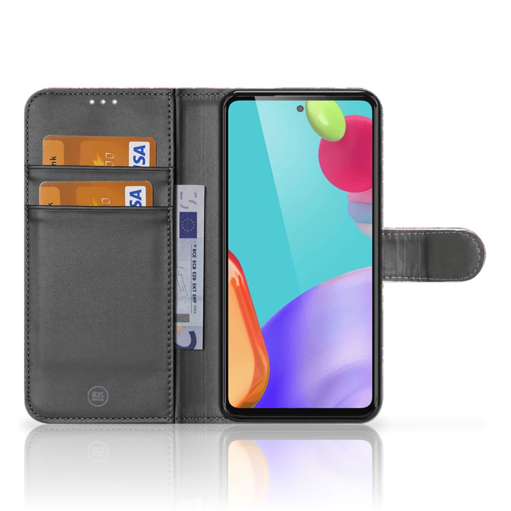 Samsung Galaxy A52 Wallet Case met Pasjes Vuurwerk