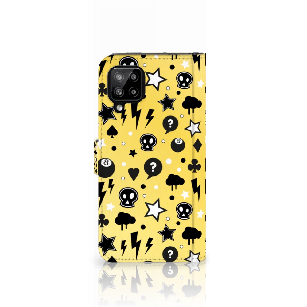 Telefoonhoesje met Naam Samsung Galaxy A22 4G | M22 Punk Geel