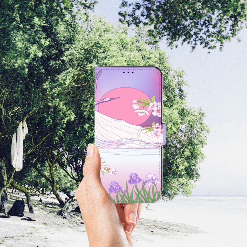 Motorola Edge 30 Pro Telefoonhoesje met Pasjes Bird Flying