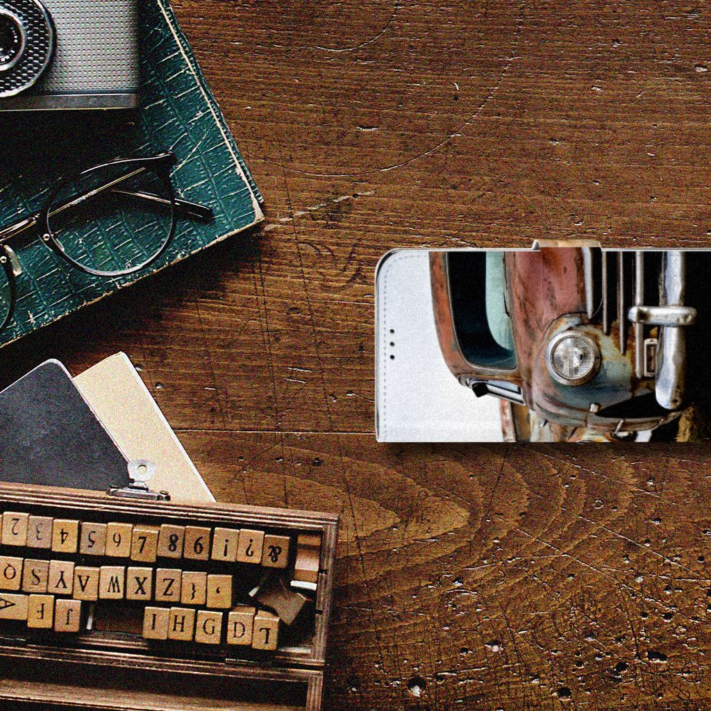 Motorola Moto G7 Power Telefoonhoesje met foto Vintage Auto