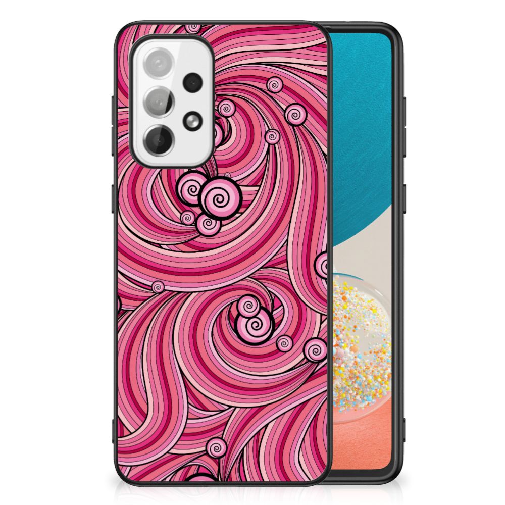 Samsung Galaxy A73 Leuk Telefoonhoesje Swirl Pink B2C Telecom
