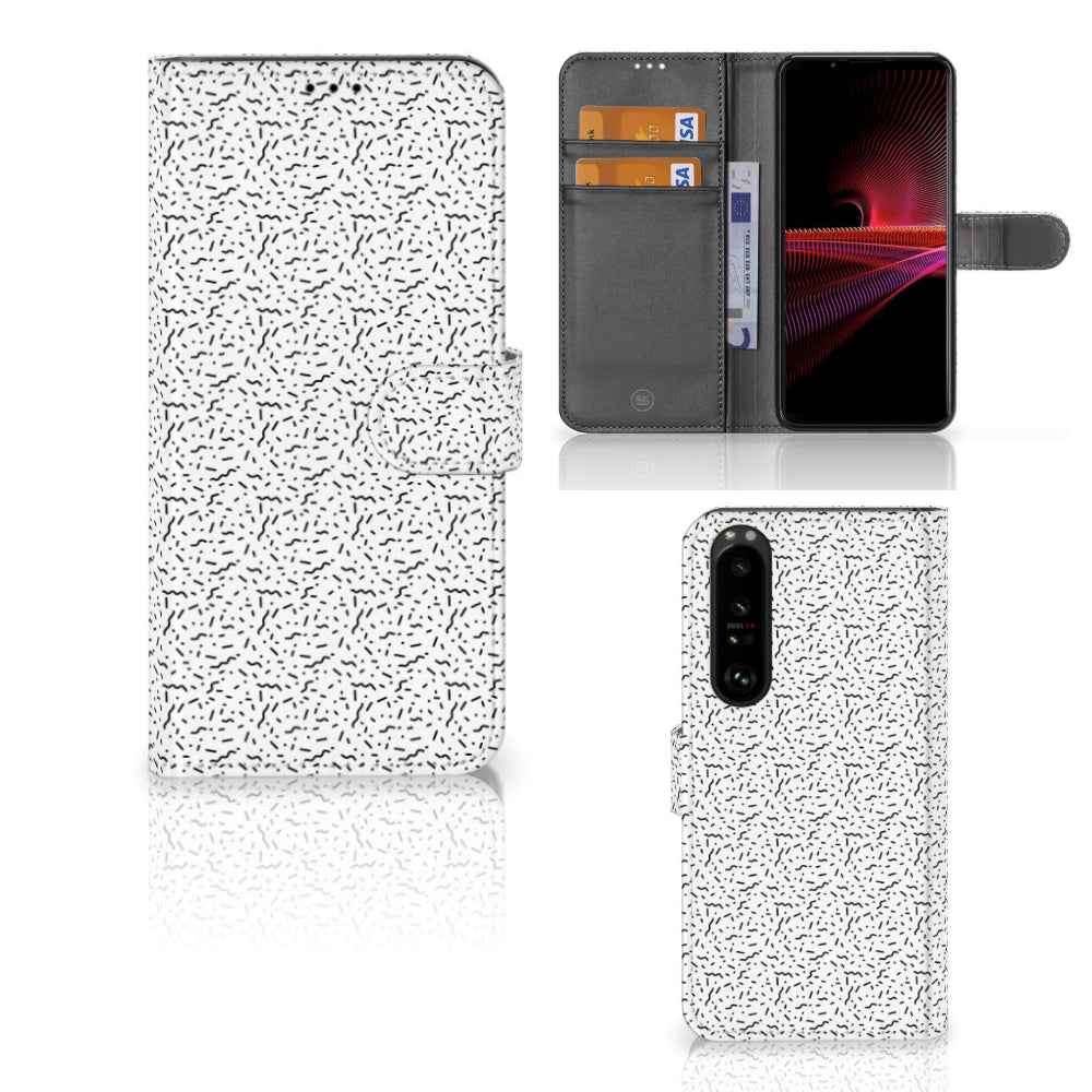 Sony Xperia 1 III Telefoon Hoesje Stripes Dots