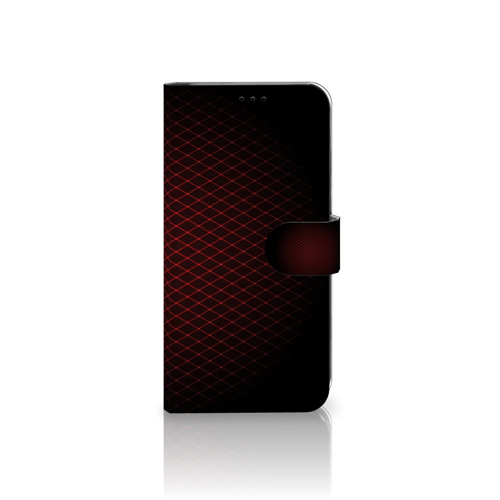 Apple iPhone Xs Max Telefoon Hoesje Geruit Rood