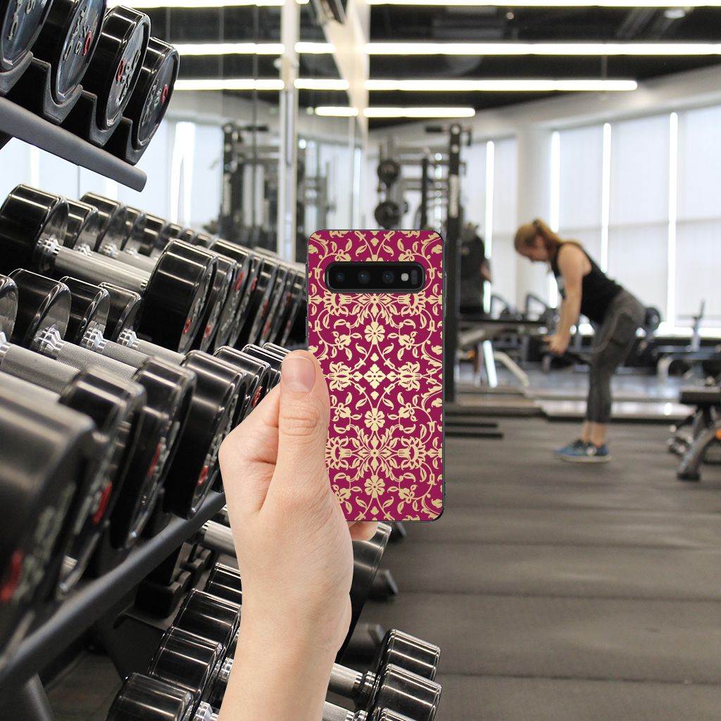 Hoesje TPU Samsung Galaxy S10 Barok Pink B2C Telecom