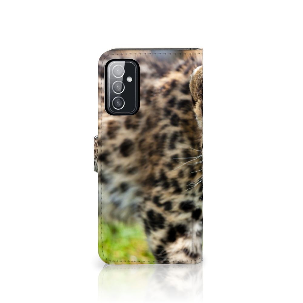 Samsung Galaxy M52 Telefoonhoesje met Pasjes Baby Luipaard