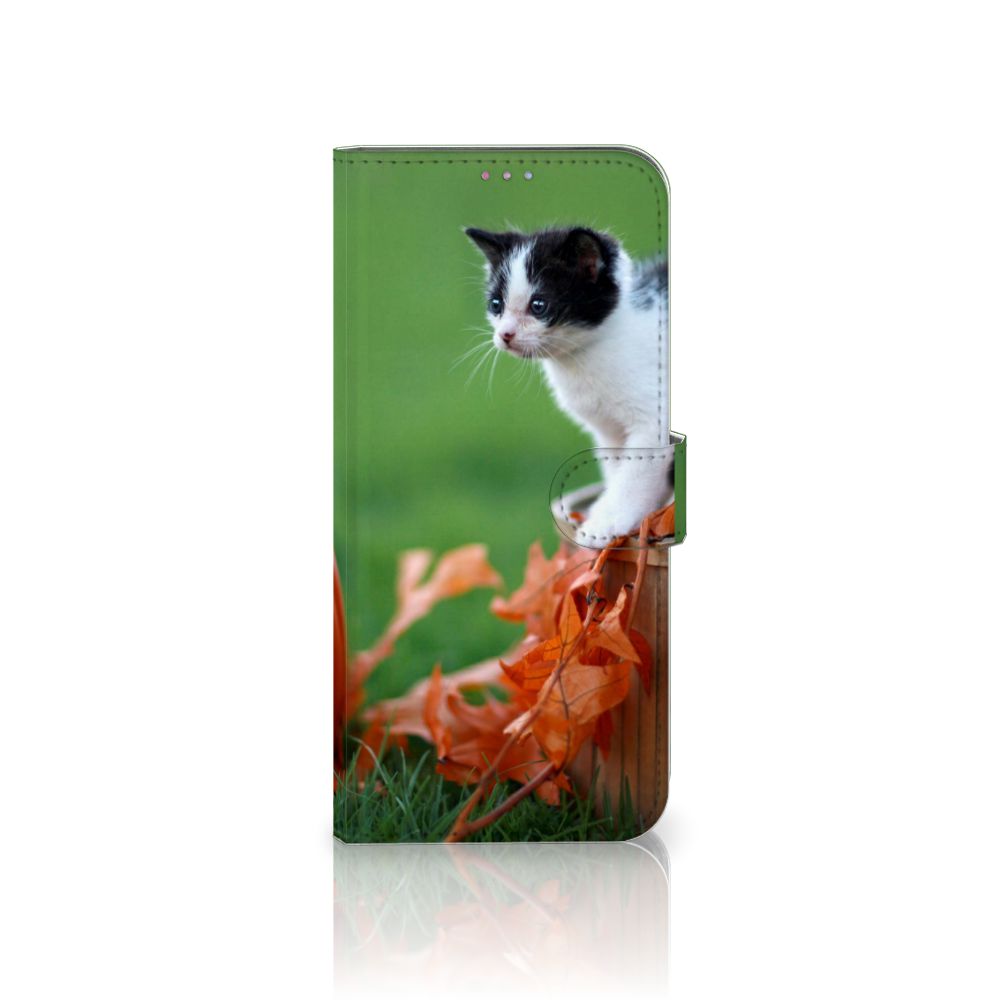 Motorola Moto G60s Telefoonhoesje met Pasjes Kitten