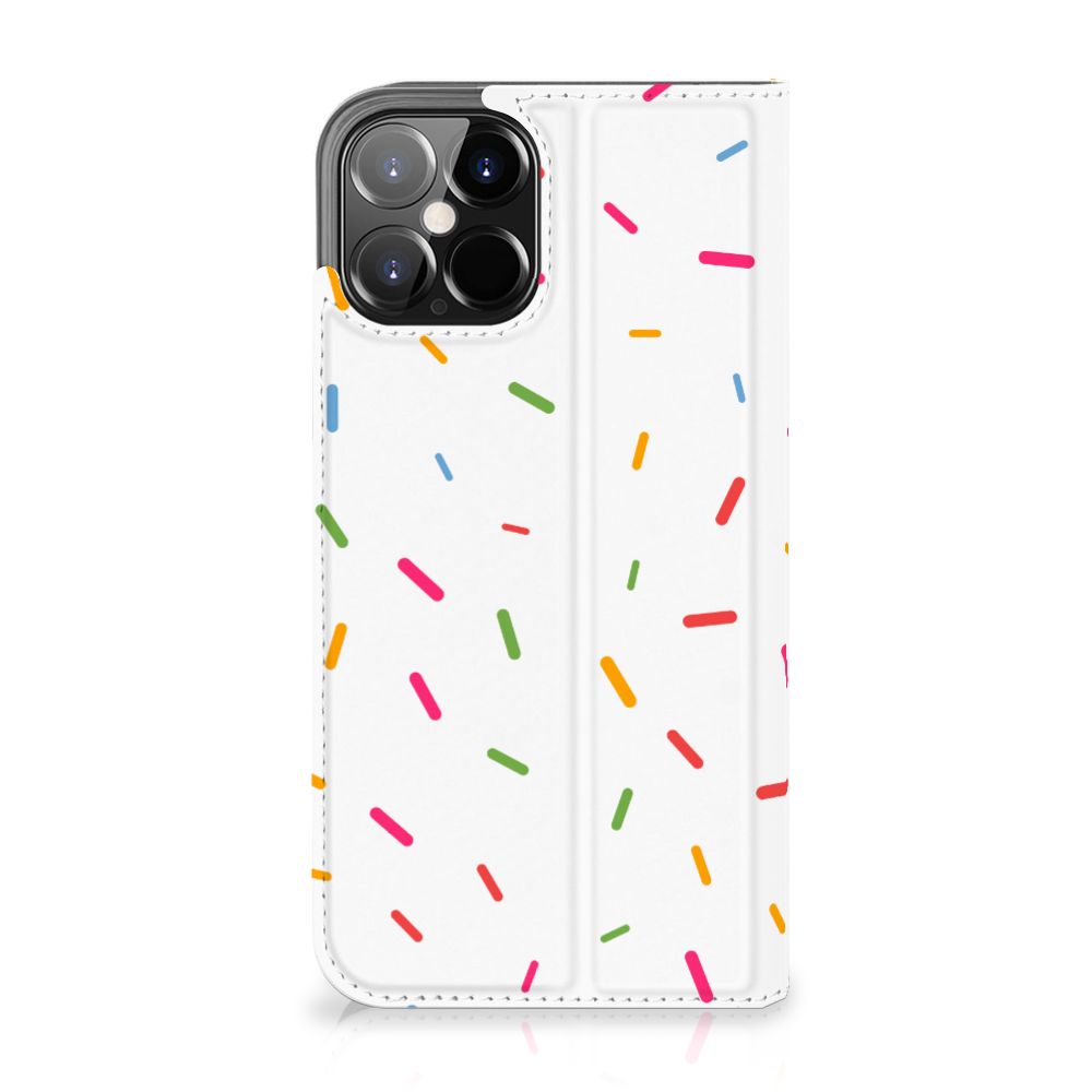iPhone 12 Pro Max Flip Style Cover Donut Roze - B2C Telecom
