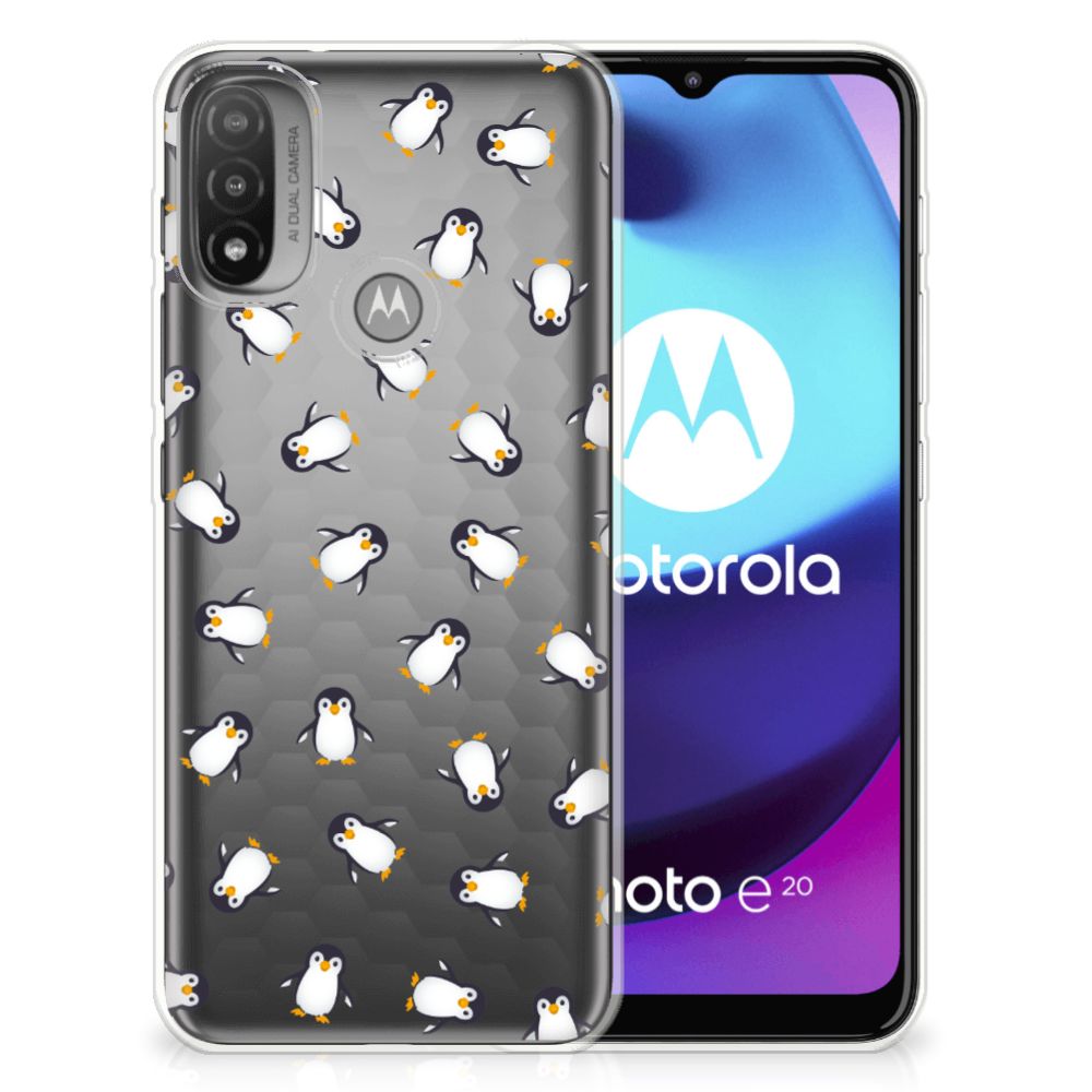 TPU bumper voor Motorola Moto E20 | E40 Pinguïn