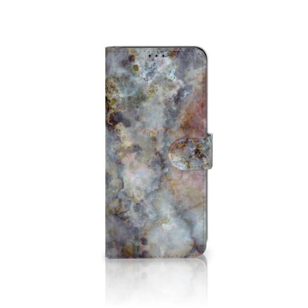 Samsung Galaxy S21 Ultra Bookcase Marmer Grijs