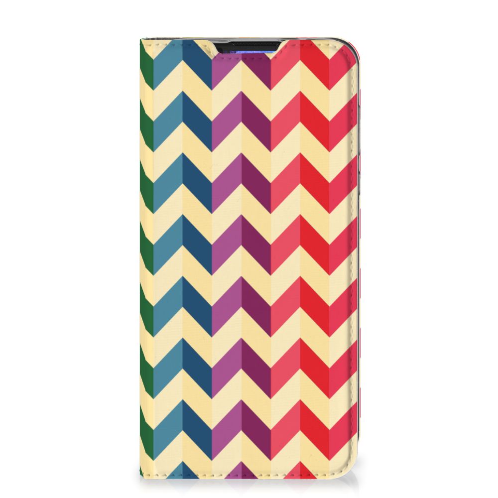Motorola Moto G Pro Hoesje met Magneet Zigzag Multi Color - B2C Telecom