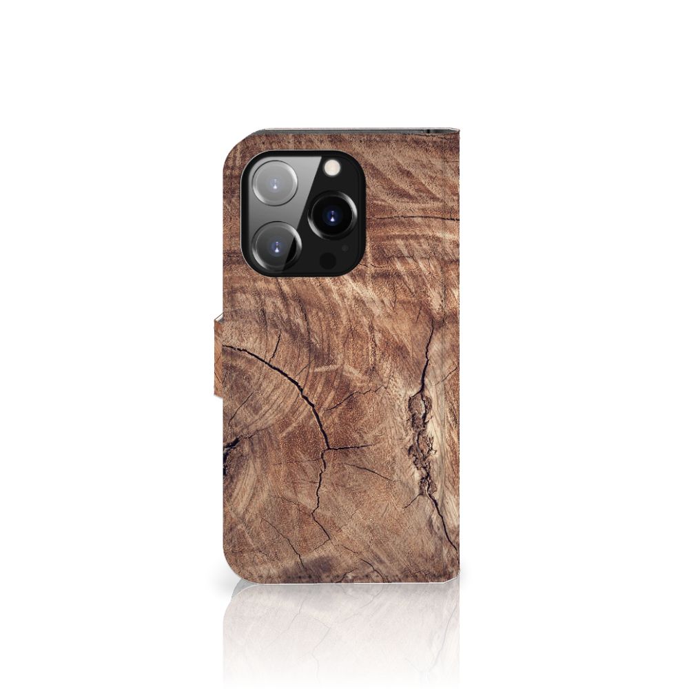 iPhone 14 Pro Book Style Case Tree Trunk