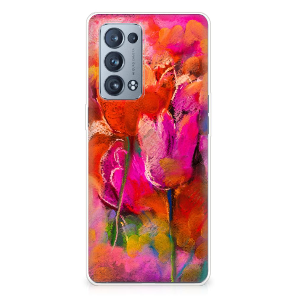 Hoesje maken OPPO Reno 6 Pro Plus 5G Tulips
