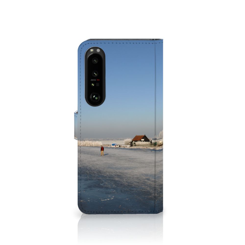 Sony Xperia 1 IV Flip Cover Schaatsers