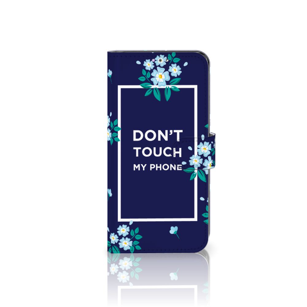 Samsung Galaxy A32 4G Portemonnee Hoesje Flowers Blue DTMP
