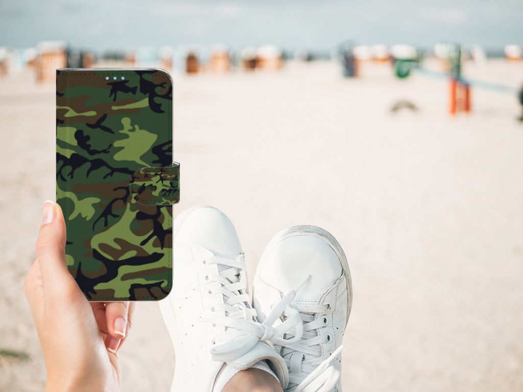 Huawei P40 Lite Telefoon Hoesje Army Dark