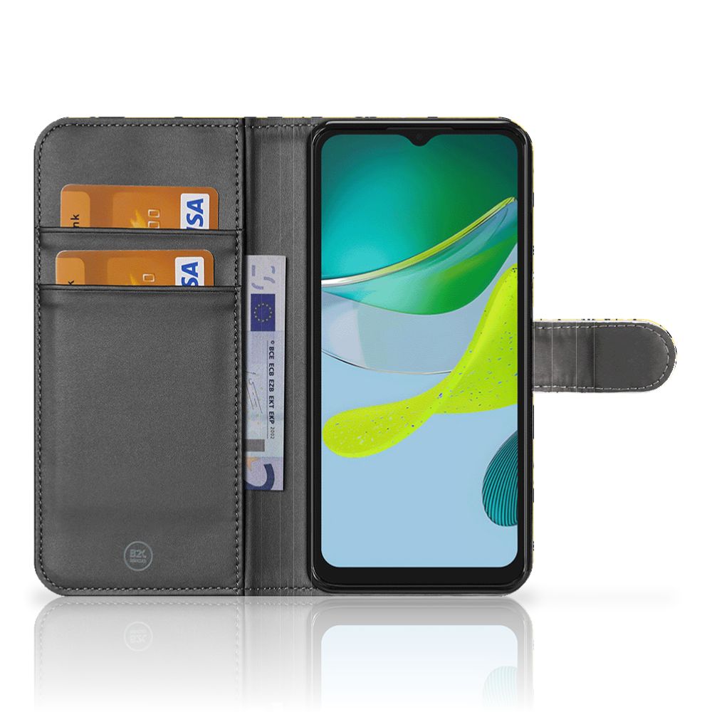 Telefoonhoesje met Naam Motorola Moto E13 4G Punk Geel