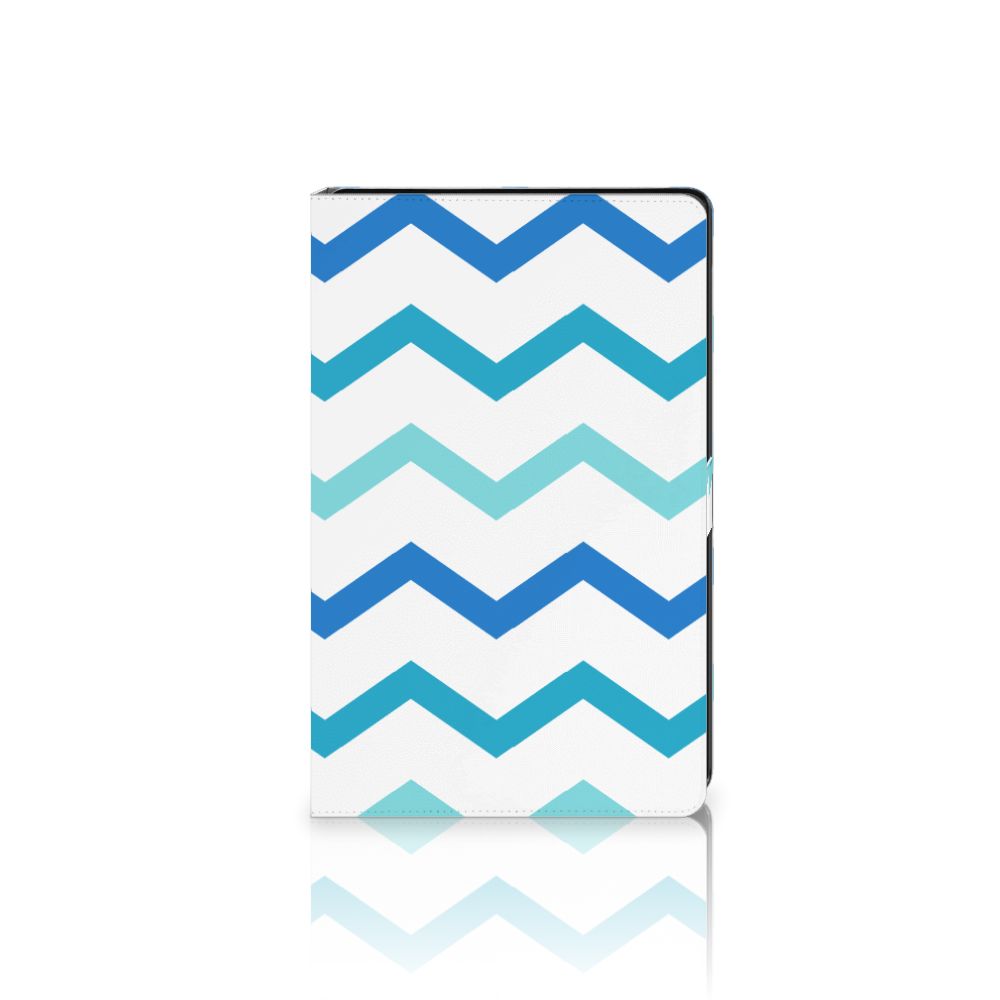 Samsung Galaxy Tab A8 2021/2022 Tablet Hoes Zigzag Blauw