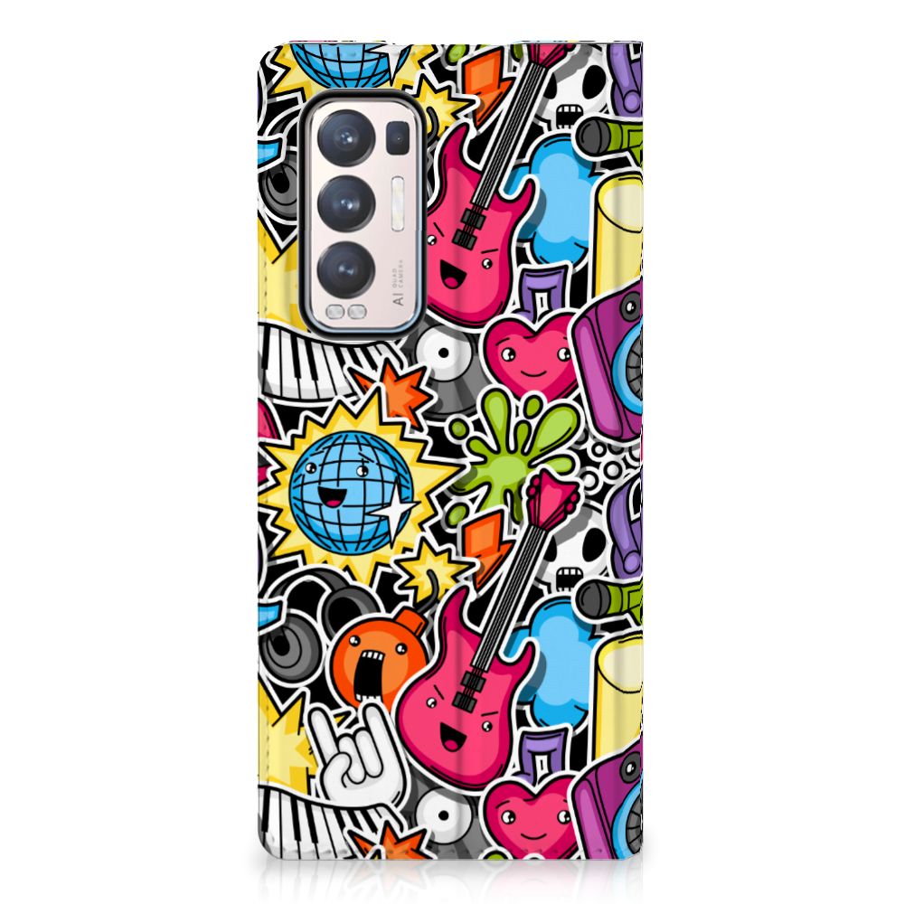 OPPO Find X3 Neo Hippe Standcase Punk Rock - B2C Telecom