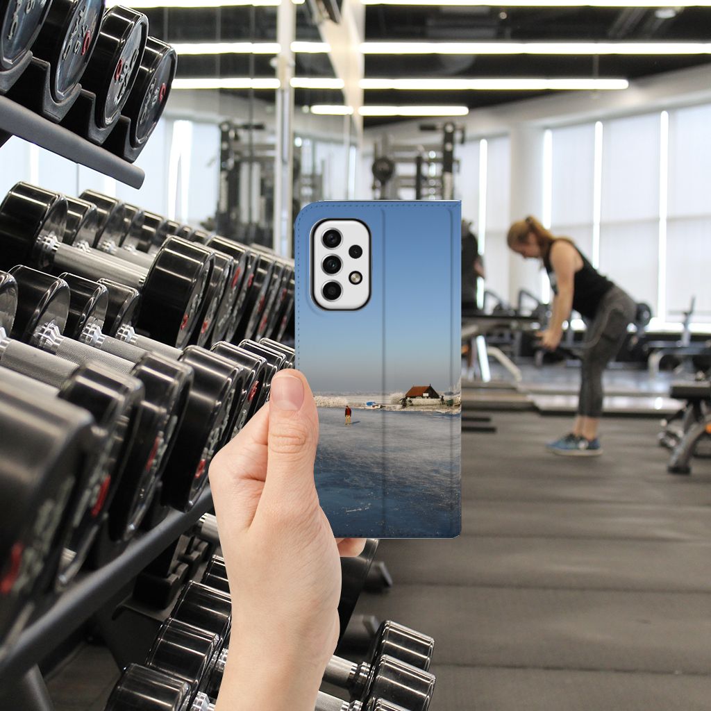 Samsung Galaxy A23 Book Cover Schaatsers - B2C Telecom