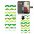 Samsung Galaxy A12 Telefoon Hoesje Zigzag Groen