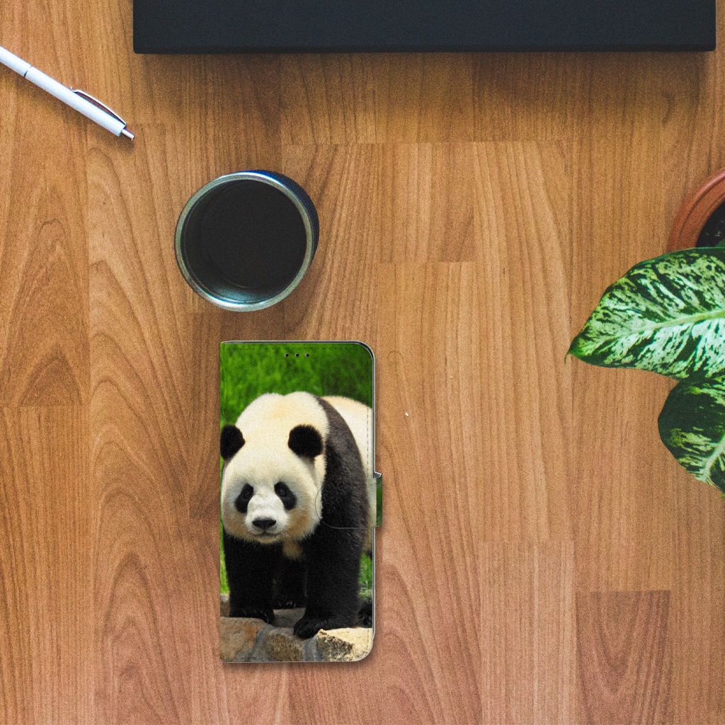Samsung Galaxy S21 Ultra Telefoonhoesje met Pasjes Panda