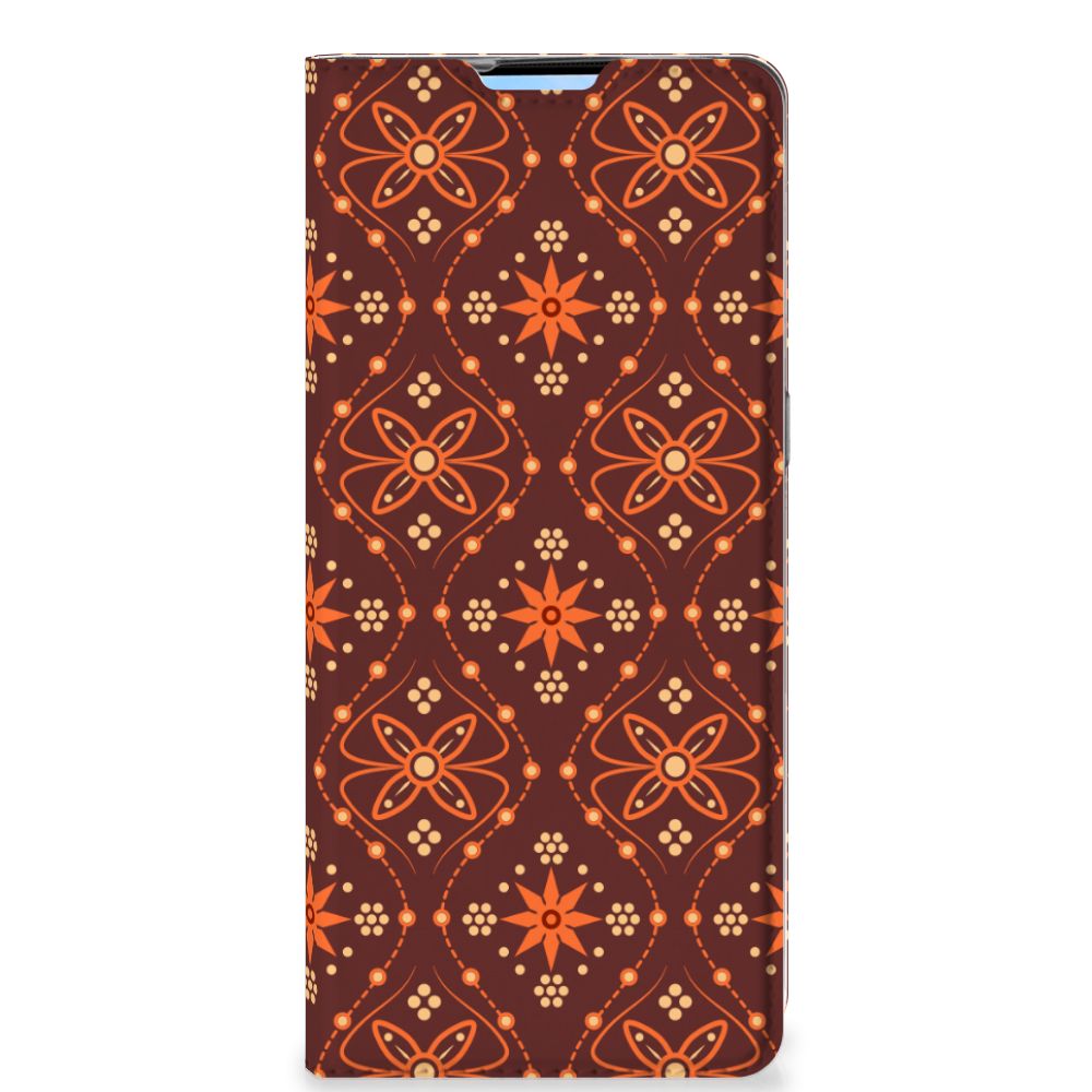 OPPO Reno4 Pro 5G Hoesje met Magneet Batik Brown - B2C Telecom