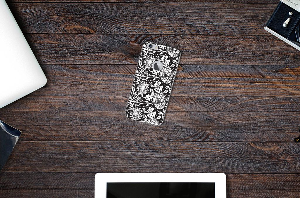 Apple iPhone 6 Plus | 6s Plus TPU Case Black Flowers