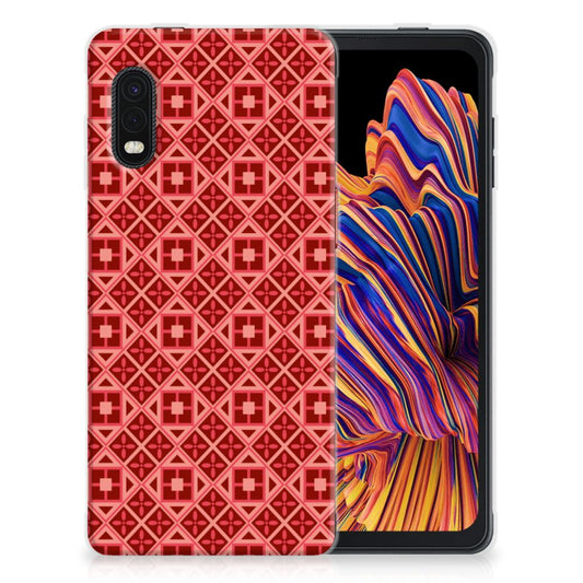 Samsung Xcover Pro TPU bumper Batik Rood